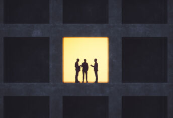 Major EU sustainable investors lobby to repeal CSDDD Businessmen talking in secrecy.