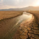 Dried lake, climate change