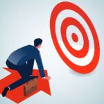 NZAOA adds transition targets to revised target-setting framework Photo of a person on an arrow that is moving toward a target.